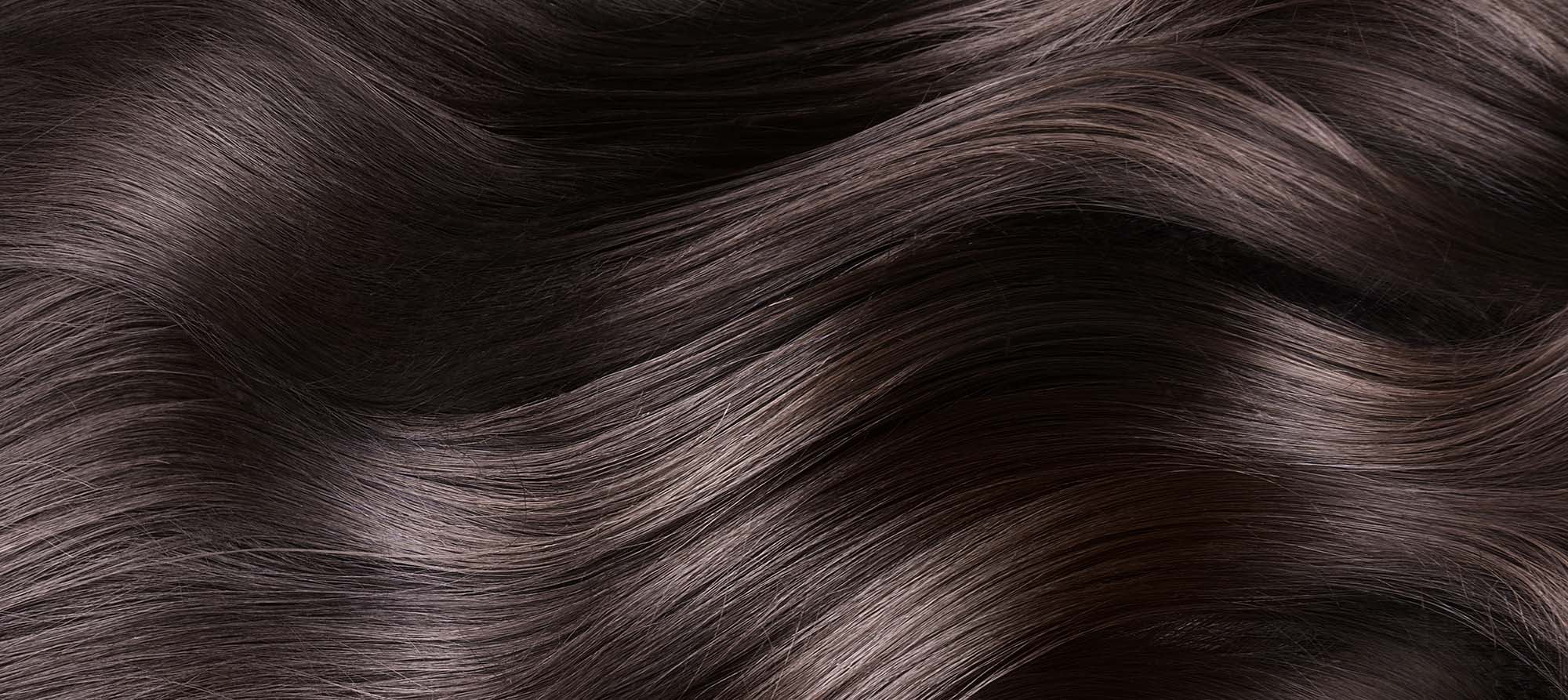 Bodywave dark brown hair extension closeup